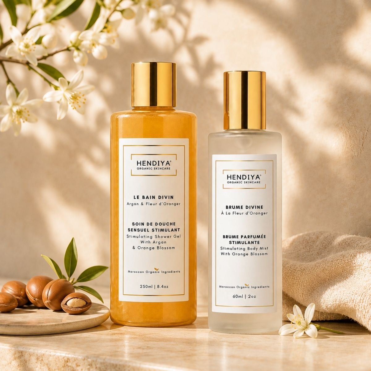 La Brume Divine and Le Bain Divin Hendiya®, orange blossom layering ritual