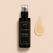 Hendiya Le Gel Mousseux bottle, a gentle men's facial cleanser with aloe vera and prickly pear seed oil.